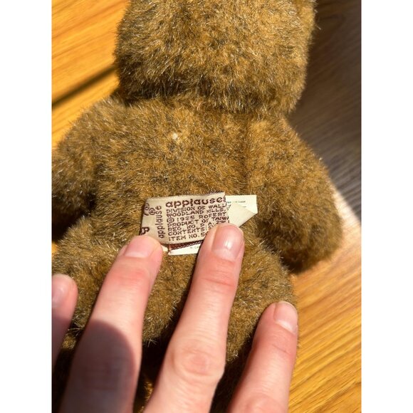 Raikes Bears 5453 Jamie Vintage 1985 Applause New W/tags Wood Face/feet Jointed - Picture 4 of 4